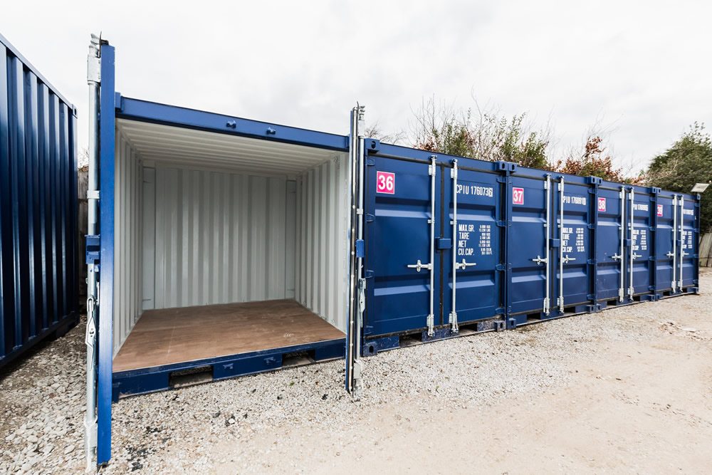 Secure 10ft and 20ft drive-up storage containers at The Storage Containers Ringwood, Parkers Close, BH24 — serving Hampshire and East Dorset.